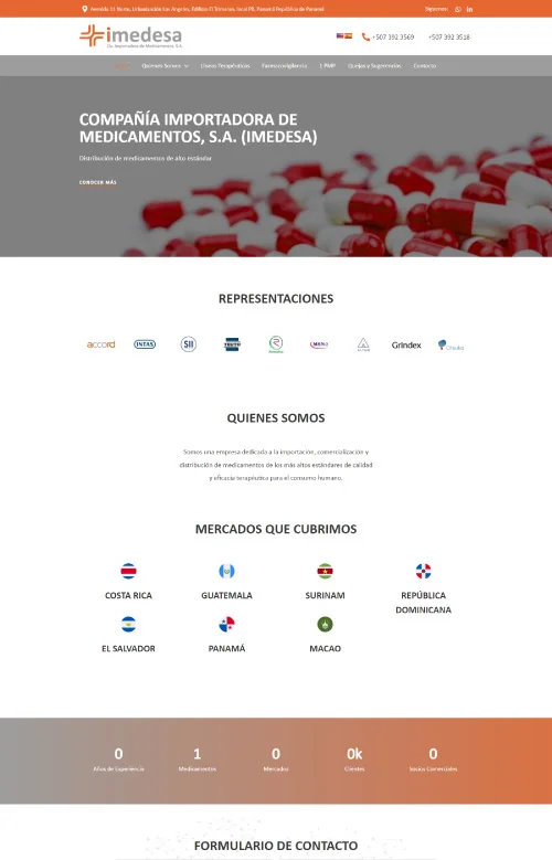 pagina web distribuidora de medicamentos