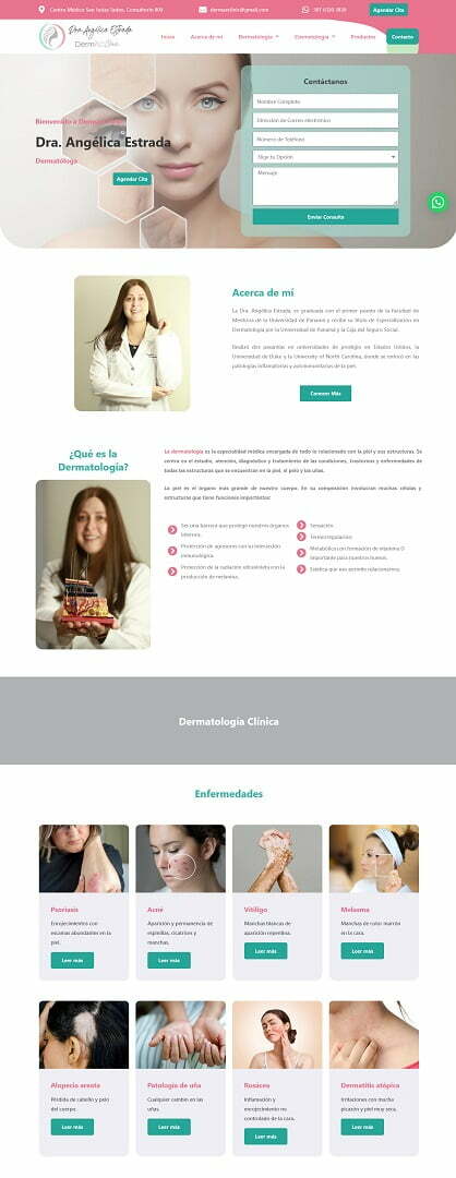 dermaeclinic diseño web