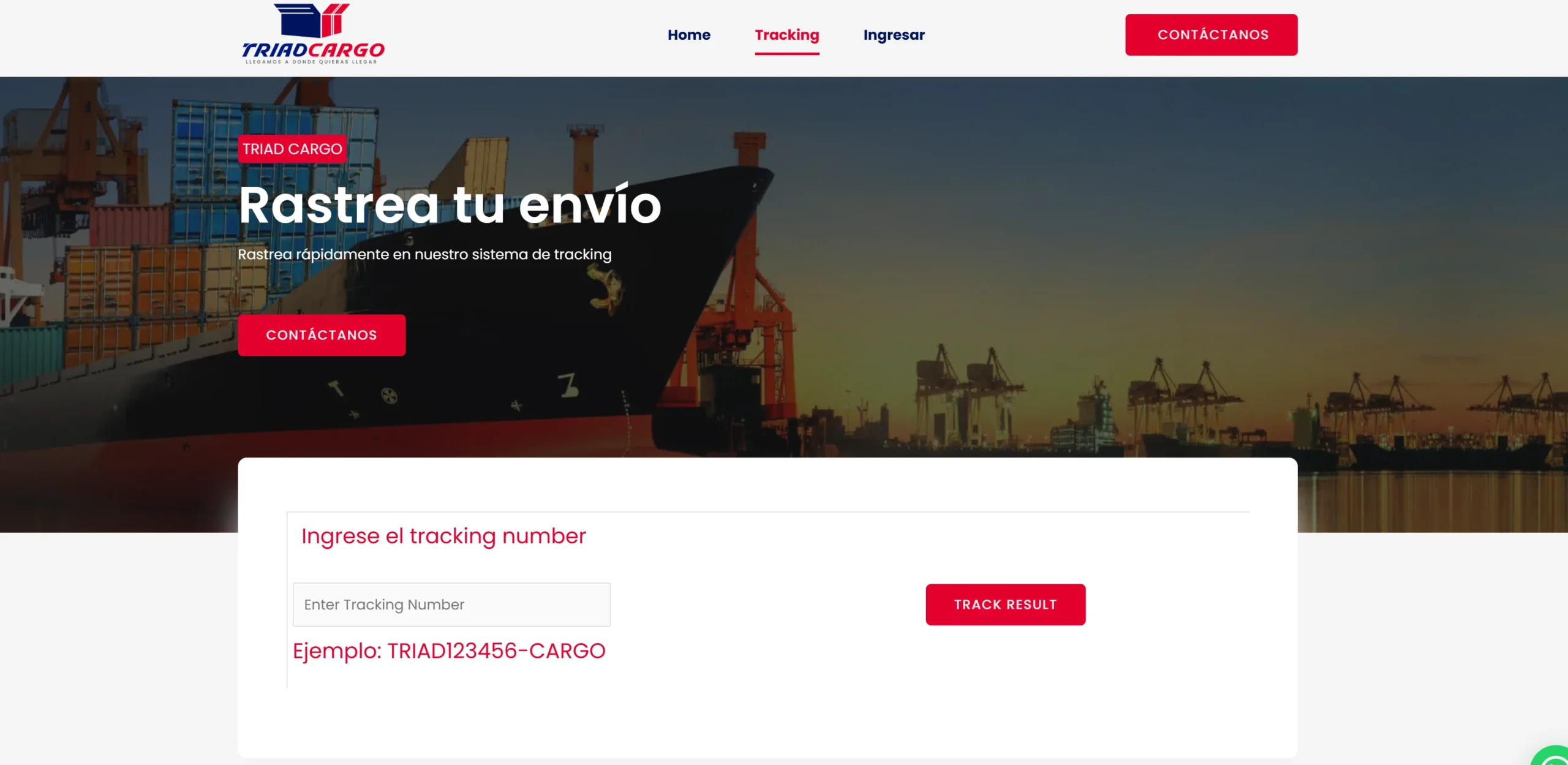 triadcargo caso de estudio