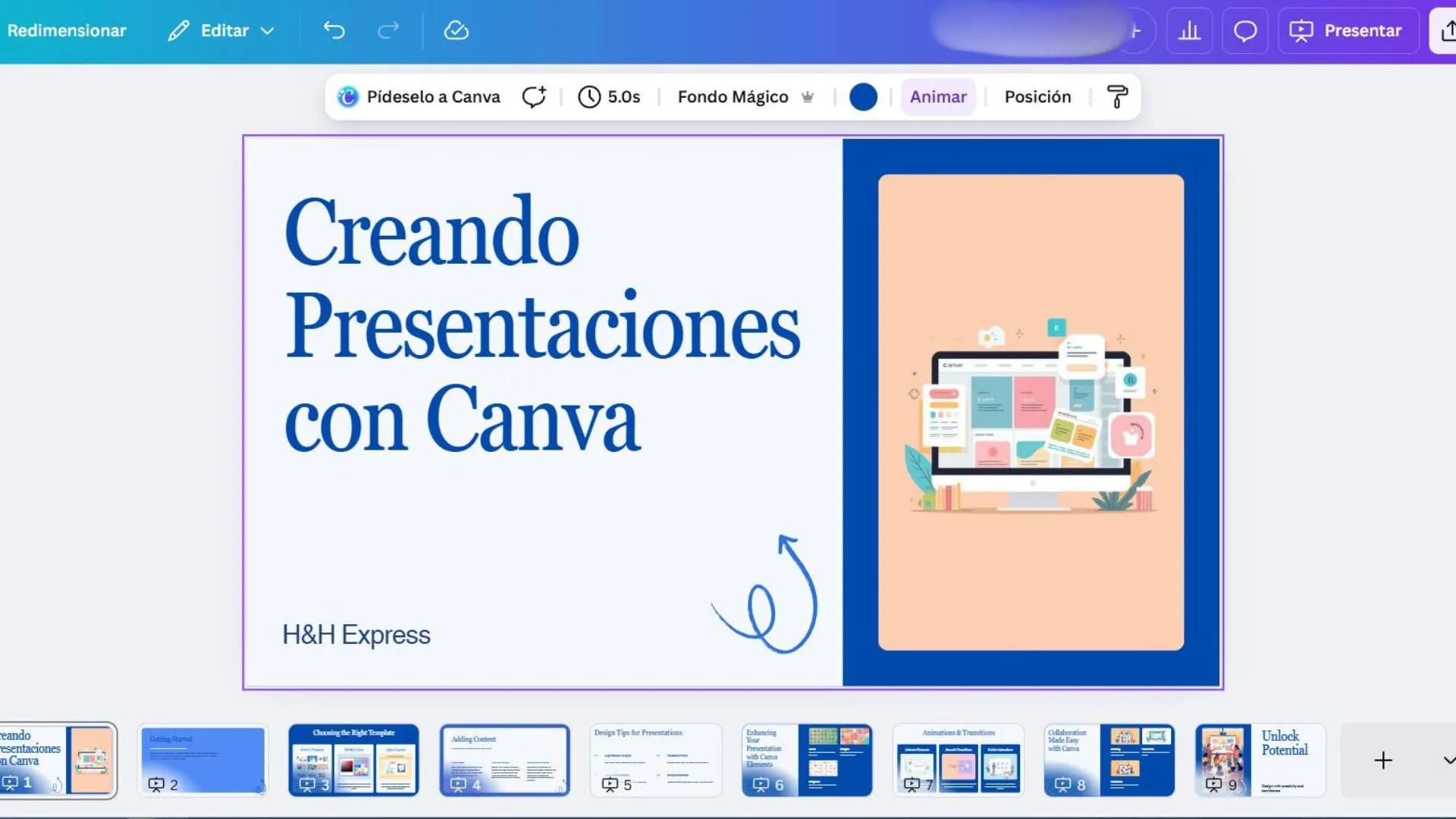 Crear Presentaciones con IA: Método Rapido con Canva 2025
