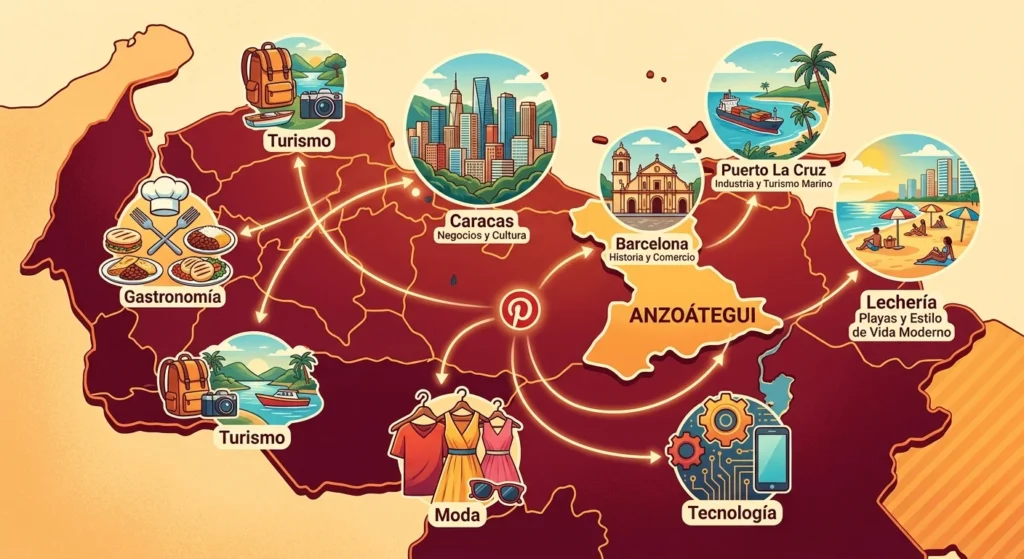 Implementando Pinterest como Estrategia de Ventas en Ciudades Clave de Venezuela